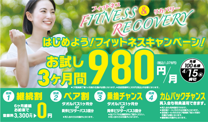 はじめてのフィットネス